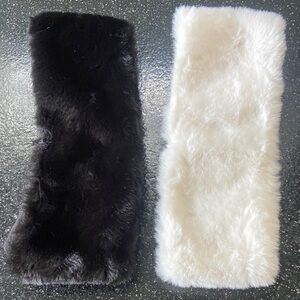 Faux fur head warmers